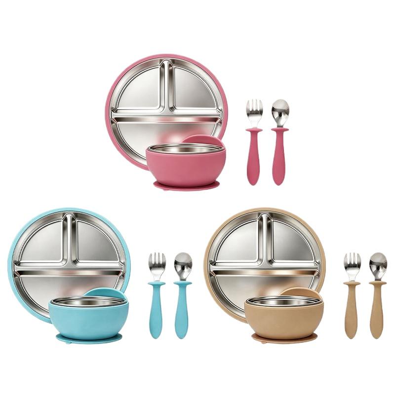 Baby Led Weaning Set - Набор для кормления малышей из нержавеющей