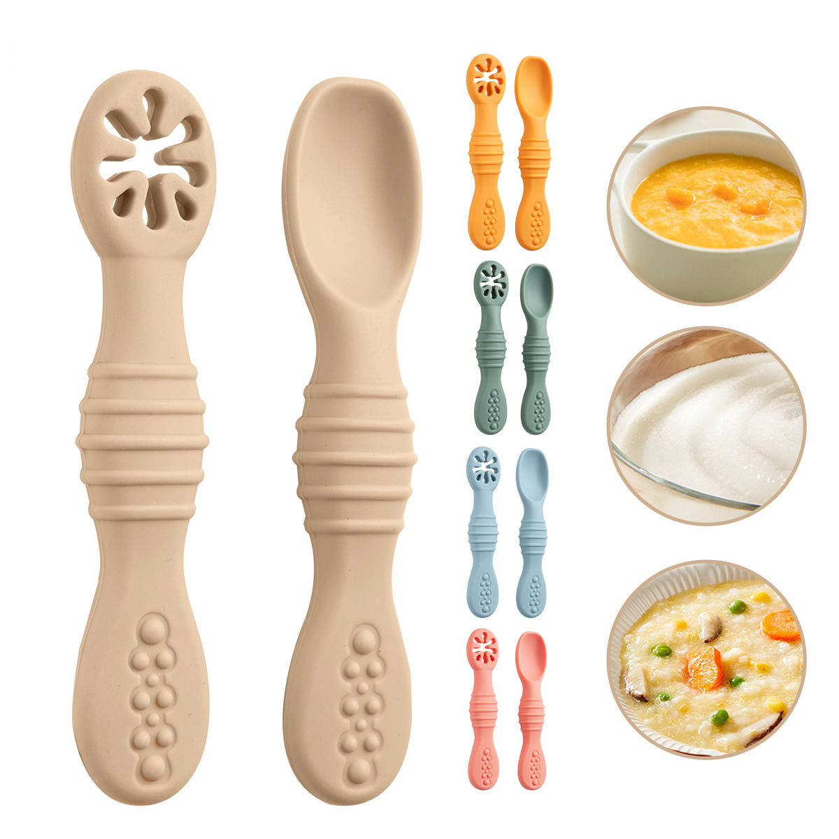 Baby Led Weaning Set - 2 шт./компл. силиконовые детские ложки, посуда