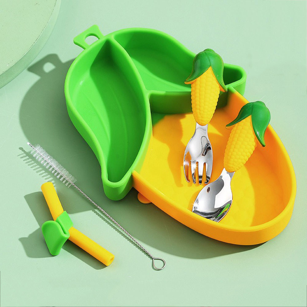 Baby Led Weaning Set - Новый милый силиконовый набор посуды с