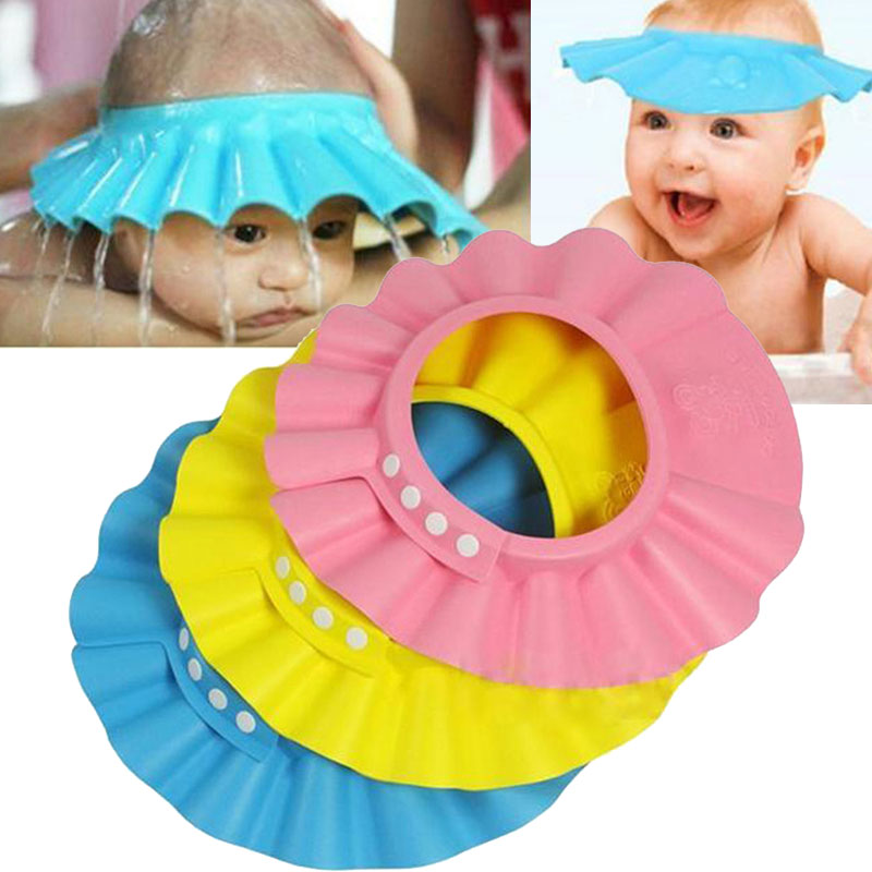 Baby Products For Bathing - Детская регулируемая защитная шапочка для душа