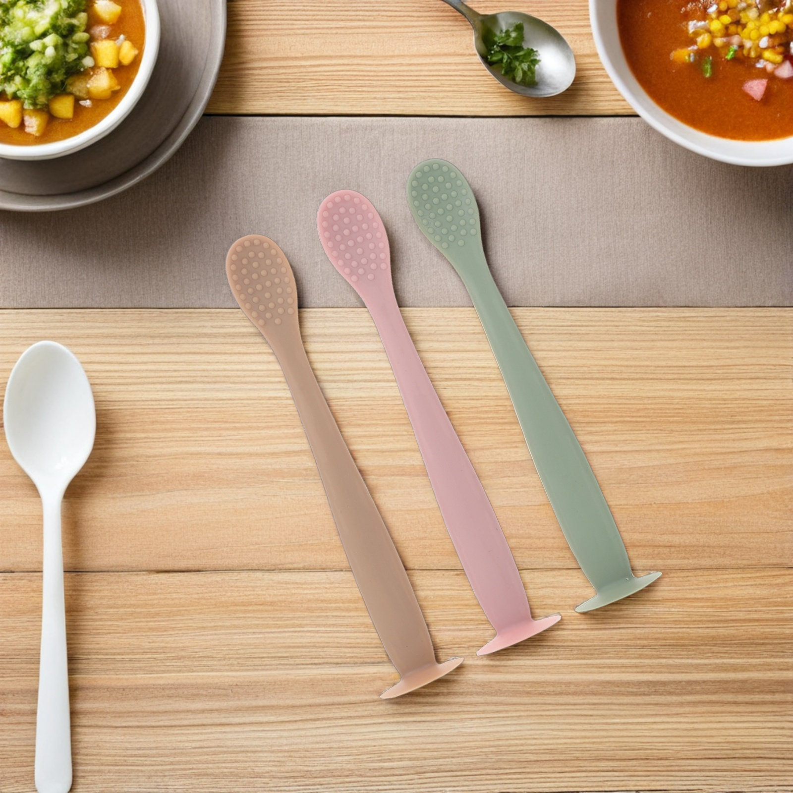 Baby Led Weaning Set - Набор из 3 силиконовых детских ложек