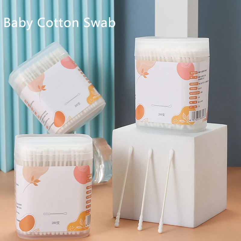 Baby Products Organic - Палочки из хлопка, 400 шт., органические