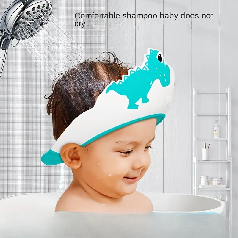 Baby Products For Bathing - Детская мягкая резиновая водонепроницаемая шапочка для