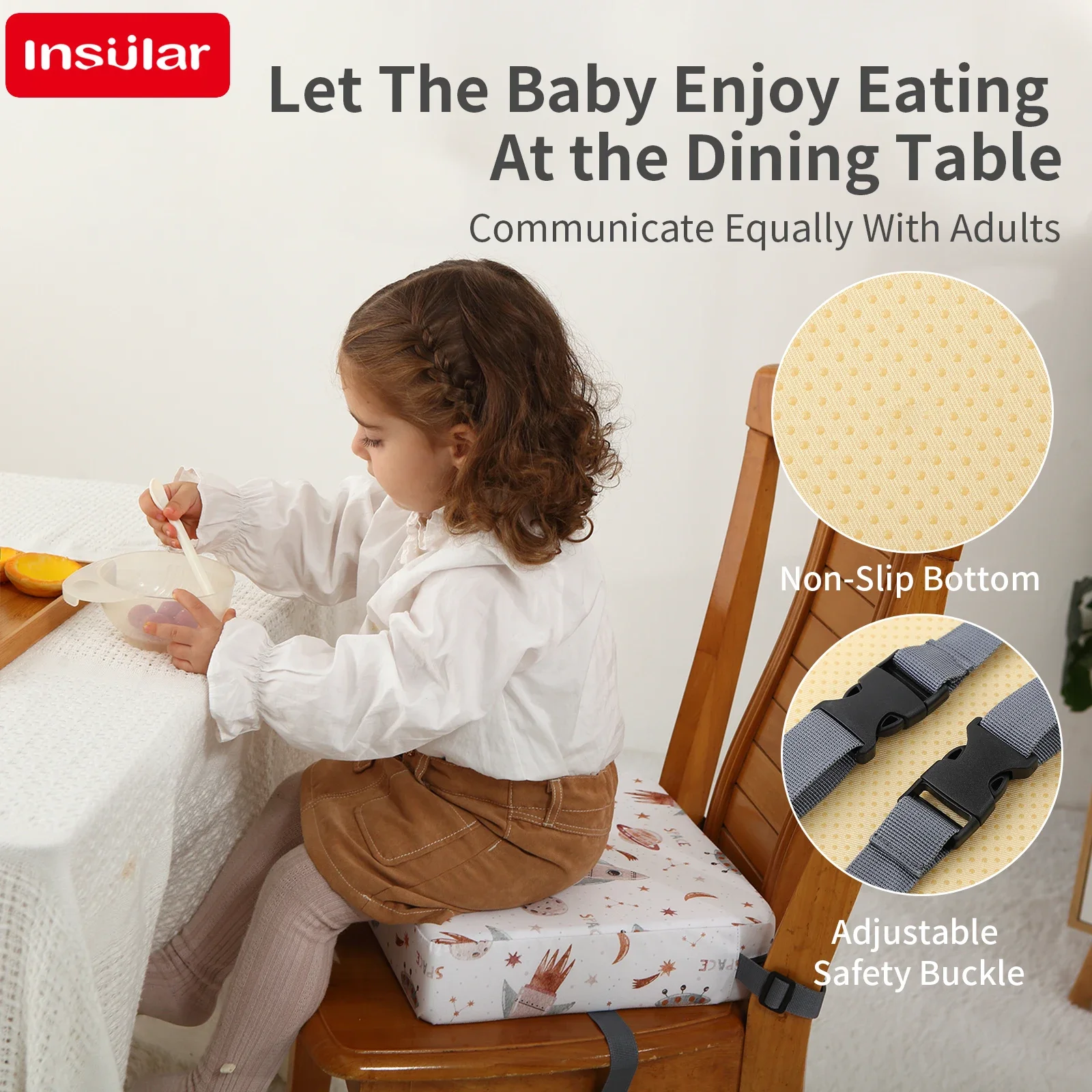 Водонепроницаемая подушка-буст – обзор и цена Baby High Chair Booster