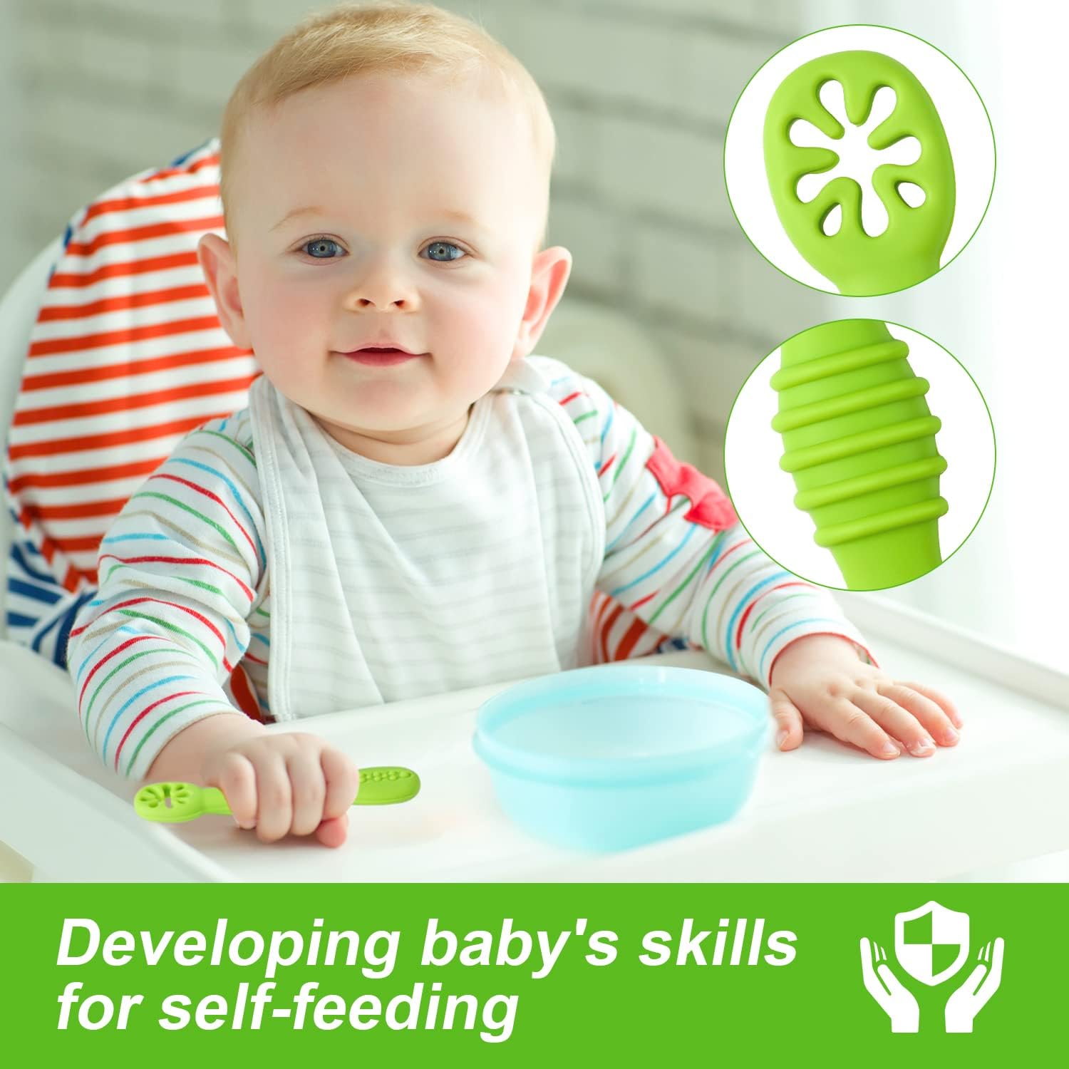 2 шт./компл. силиконовые детск – обзор и цена Baby Led Weaning Set