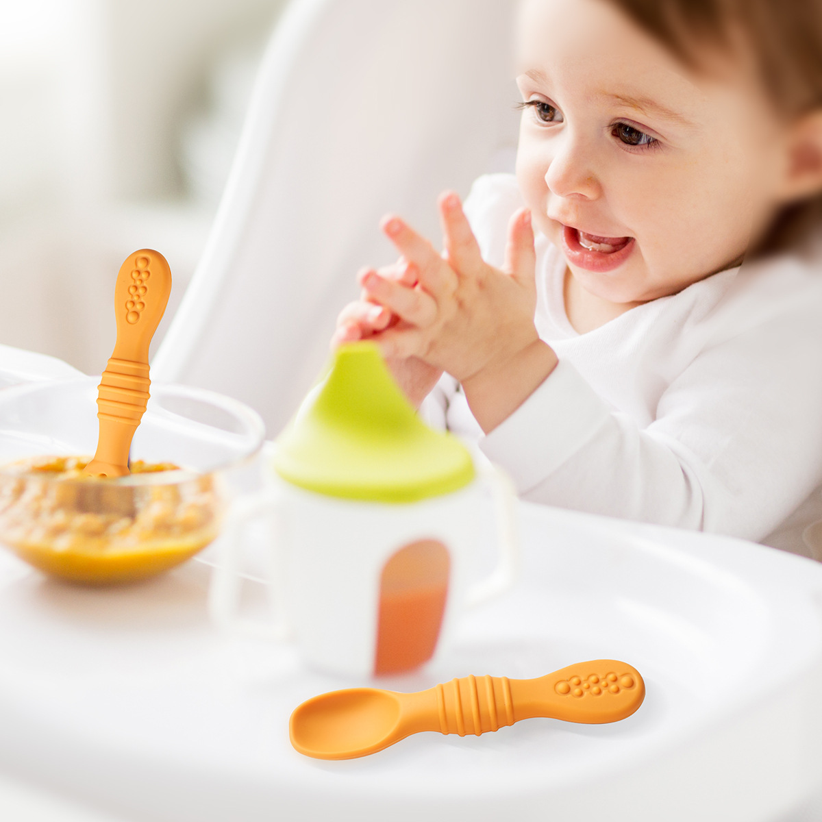 2 шт./компл. силиконовые детск – обзор и цена Baby Led Weaning Set